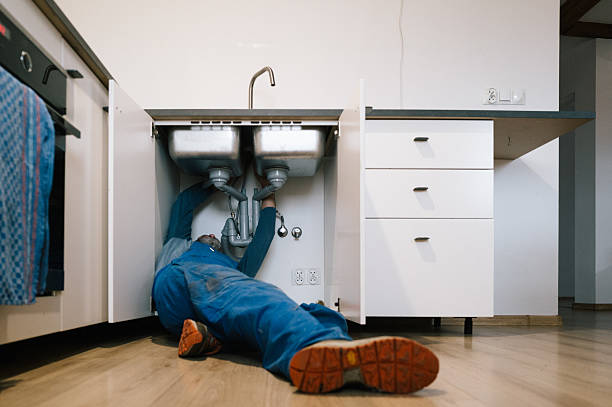Professional Drain Cleaning technician working in Elbe, WA